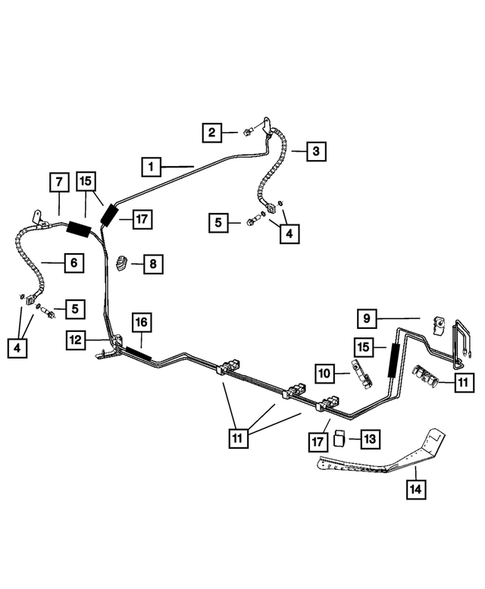 Hydraulic Control Unit, Brake Tubes and Hoses for 2011 Dodge Charger #0