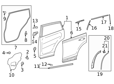 Door & Components for 2022 Toyota RAV4 #0
