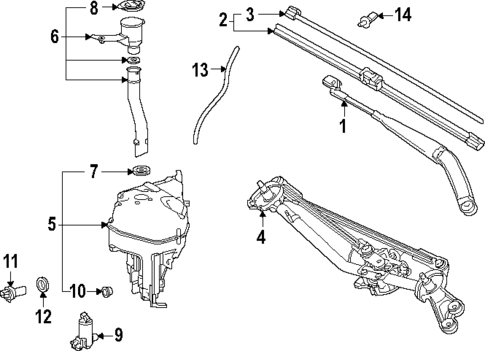 Wiper & Washer Components for 2025 Toyota 4Runner #0
