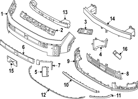 Bumper & Components - Front for 2024 Hyundai Santa Fe #0