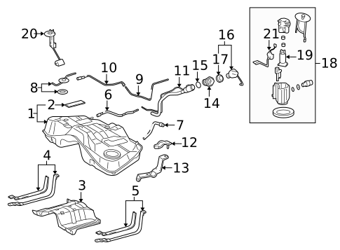 Fuel System Components for 2009 Lexus IS250 #0