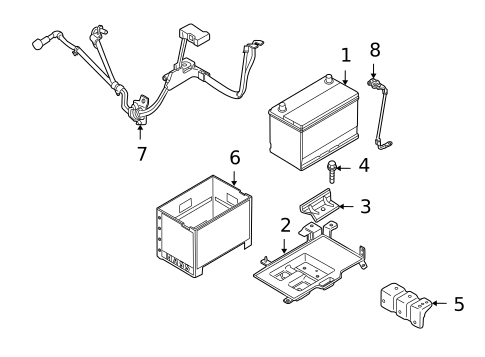 Battery for 2009 Kia Rondo #0