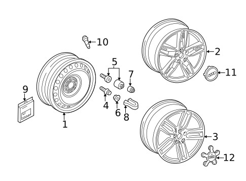 Wheels for 2019 Audi A3 Quattro #4