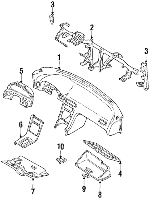 Instrument Panel for 1994 Nissan 240SX #0