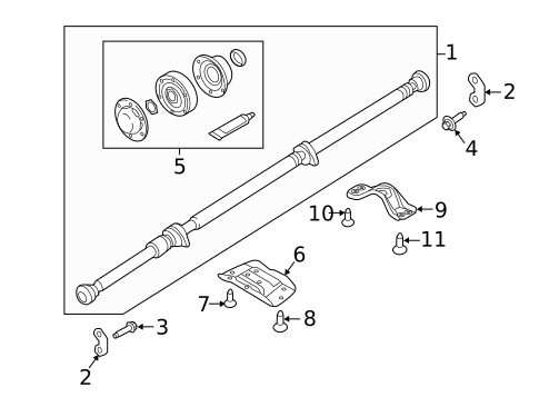 Drive Shaft for 2023 Volvo V60 #1