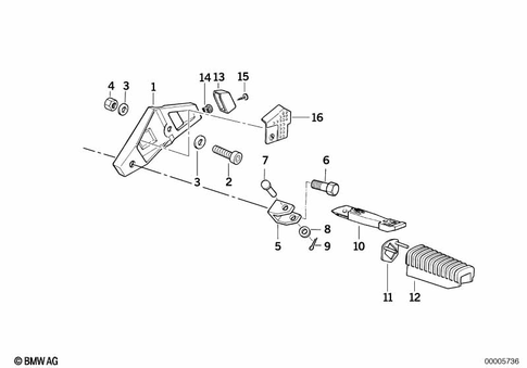 Footrests for 1994 BMW-Motorrad R 1100 RS #0