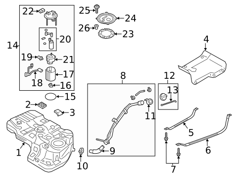 Emission Components for 2017 Hyundai Santa Fe #1
