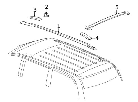 Luggage Carrier for 2011 Volkswagen Routan #0