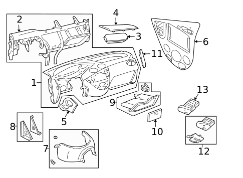 Instrument Panel for 2004 Ford Focus #0