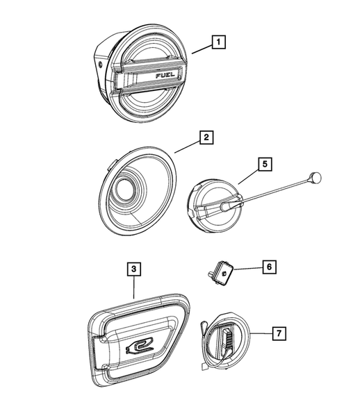 Pickup Box and Fuel Filler Door for 2022 Jeep Wrangler #1