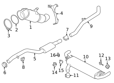 Exhaust Components for 2021 BMW X5 #1