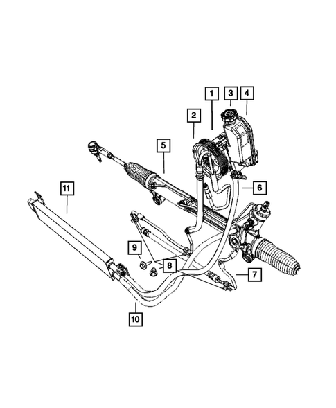 Power Steering Hoses for 2006 Jeep Grand Cherokee #0