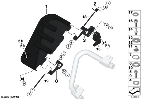 Motorcycle Trim Section, Windshield for 2024 BMW-Motorrad K 1600 B #0