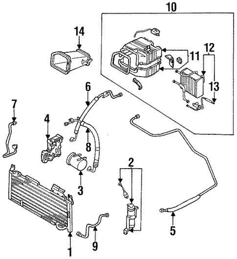 Evaporator Components for 1990 Nissan Pulsar NX #0