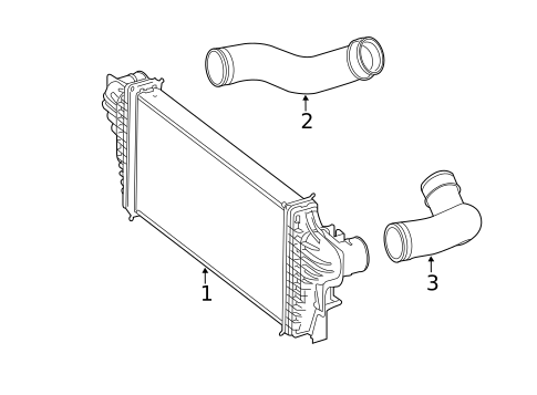 Intercooler for 2010 Mercedes-Benz R350 #0