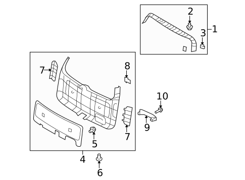 Interior Trim for 2009 Kia Borrego #0