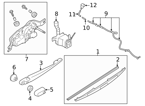 Wiper & Washer Components for 2021 Subaru Impreza #2