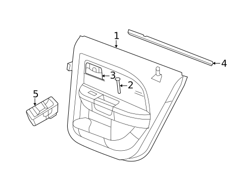 Rear Door for 2012 Chrysler 200 #2