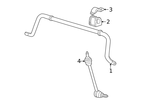 Stabilizer Bar & Components for 2002 Lincoln LS #0