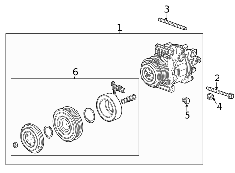 Condenser, Compressor & Lines for 2020 Buick Encore GX #1