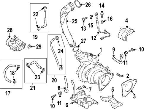 Turbocharger & Components for 2023 Subaru Ascent #2