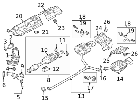 Exhaust Components for 2019 Kia Optima #0