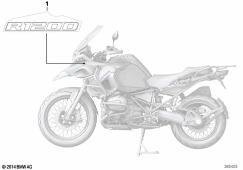 Stickers, Labels, Adhesive Film Strips for 2014 BMW-Motorrad R 1200 GS Adventure #0