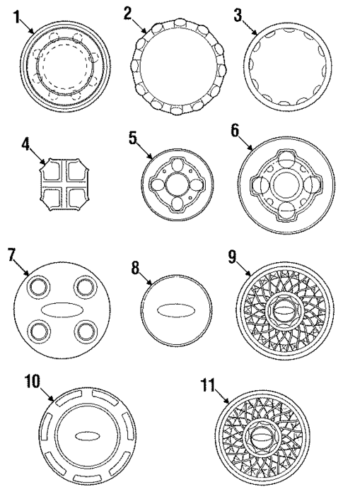 Covers & Trim for 1988 Ford Escort #0
