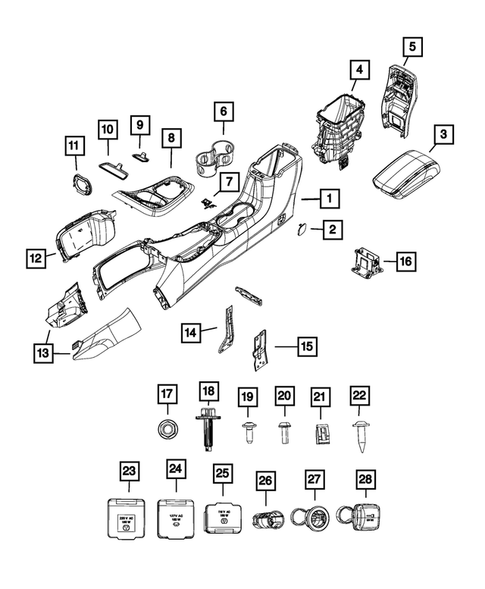 Consoles for 2019 Jeep Compass #0