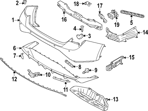 Bumper & Components - Rear for 2023 Hyundai Elantra N #0