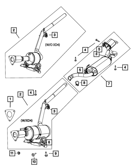Exhaust System for 2015 Dodge Grand Caravan #2