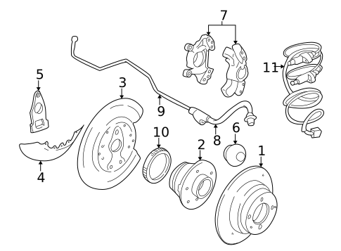Rear Brakes for 2004 Volvo C70 #0