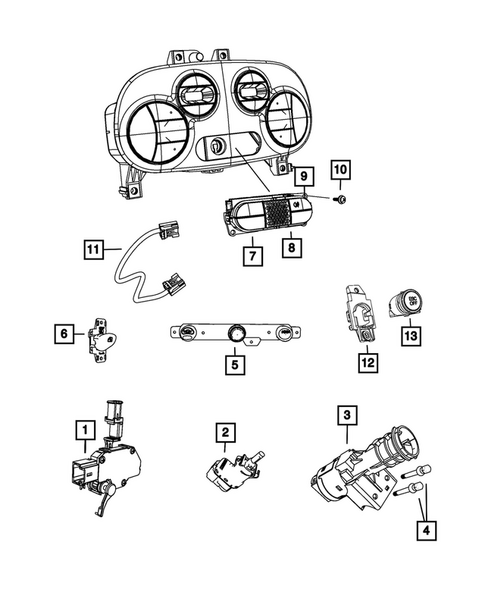 Switches for 2015 Fiat 500 #1