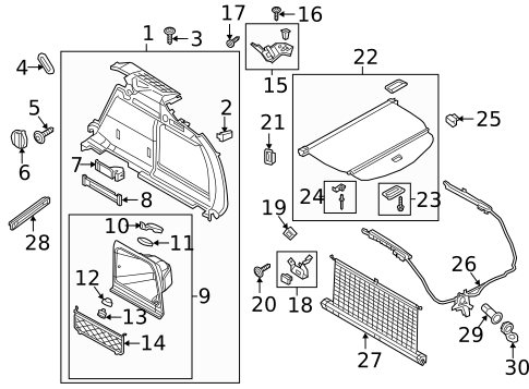 Interior Trim - Rear Body for 2025 Audi A4 allroad #0