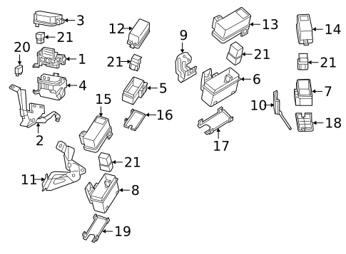 Fuse & Relay for 2017 INFINITI Q60 #0