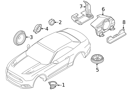 Antenna & Radio for 2017 Ford Mustang #3