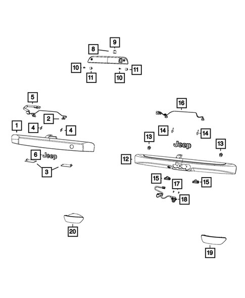 Lamps-Interior and Exterior for 2017 Jeep Compass #1