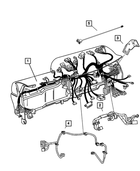 Wiring-Instrument Panel for 2012 Ram 3500 #0
