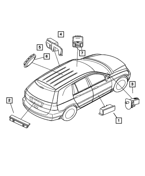 Lamps - Front, Rear and Courtesy for 2006 Chrysler Pacifica #3