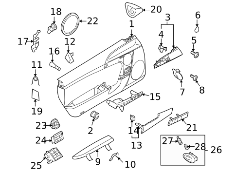 Doors for 2008 Porsche Cayman #1