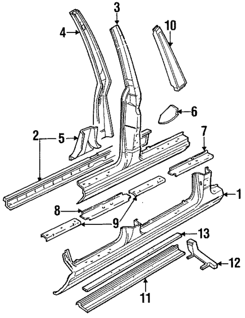 Floor & Rocker for 1991 Jaguar XJ6 #0