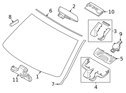 Wipers for 2022 BMW 430i Gran Coupe #1