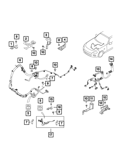 Wiring-Powertrain for 2018 Fiat 124 Spider #0