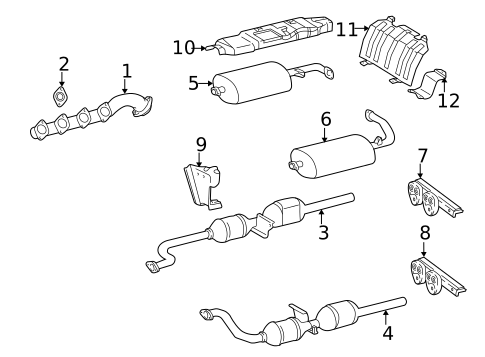 Exhaust Components for 2009 Mercedes-Benz G55 AMG #0