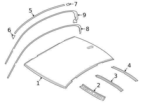 Exterior Trim - Roof for 2016 BMW 650i xDrive Gran Coupe #0