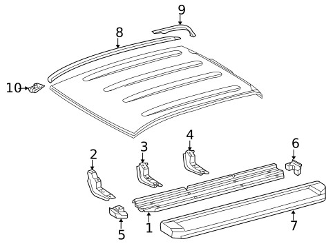 Exterior Trim - Cab for 2018 Toyota Tundra #1