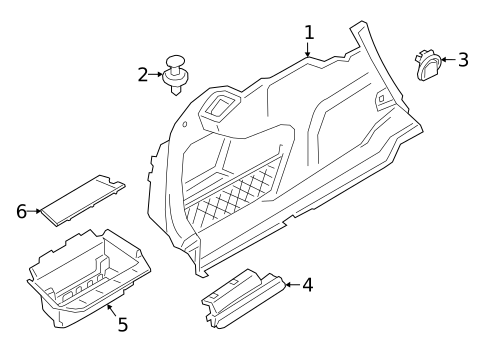 Interior Trim - Rear Body for 2021 BMW 430i #2