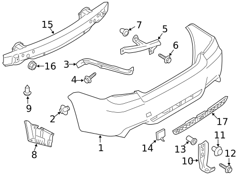 Bumper & Components - Rear for 2011 Subaru Impreza #1