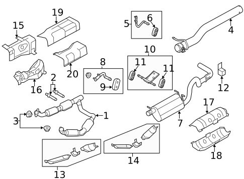 Exhaust Components for 2008 Ford E-150 #0
