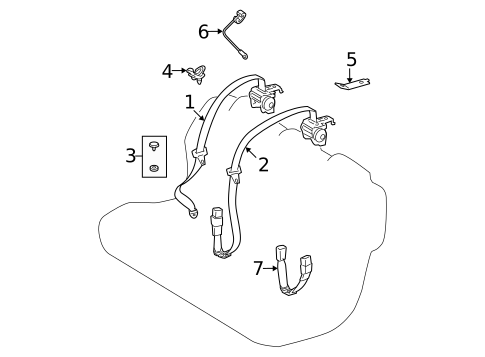 Seat Belt for 2011 Toyota Corolla #1
